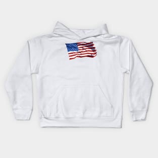 pop art american flag Kids Hoodie